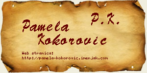 Pamela Kokorović vizit kartica